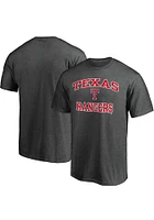 Texas Rangers Charcoal HEART AND SOUL Short Sleeve T Shirt