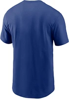 Nike Texas Rangers Blue COOP WORDMARK Short Sleeve T Shirt