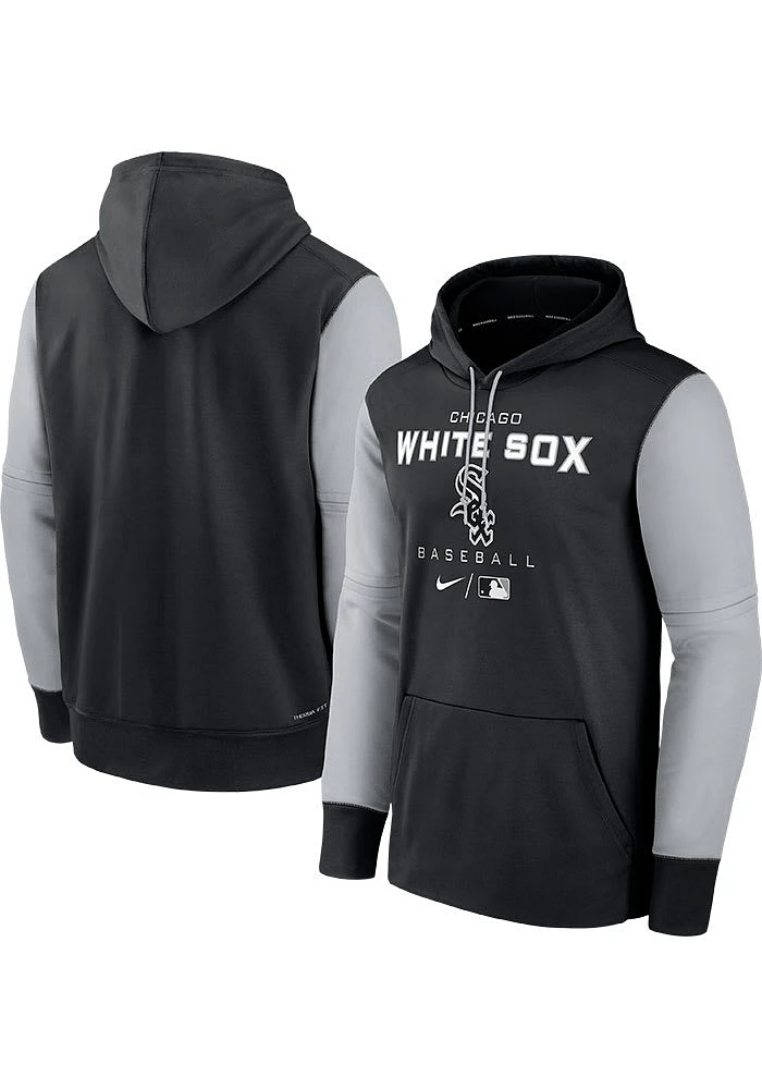 Nike Chicago White Sox Mens Black THERMA Hood