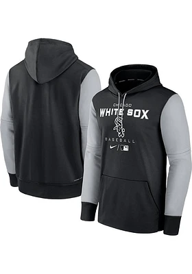 Nike Chicago White Sox Mens Black THERMA Hood