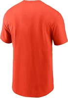 Nike Detroit Tigers Orange TEAM ISSUE Short Sleeve T Shirt