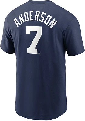 Tim Anderson Chicago White Sox Navy Blue Name Number Short Sleeve Player T Shirt