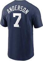 Tim Anderson Chicago White Sox Navy Blue Name Number Short Sleeve Player T Shirt