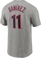 Jose Ramirez Cleveland Guardians Name Number Short Sleeve Player T Shirt