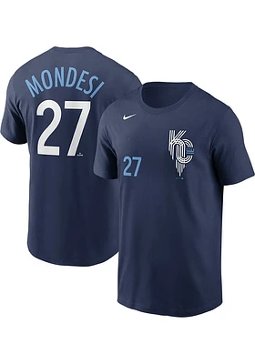 Adalberto Mondesi Kansas City Royals Navy Blue Connect Short Sleeve Player T Shirt