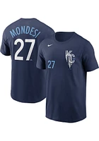 Adalberto Mondesi Kansas City Royals Navy Blue Connect Short Sleeve Player T Shirt