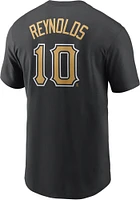 Bryan Reynolds Pittsburgh Pirates Gold Name Number Short Sleeve Player T Shirt