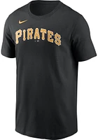 Bryan Reynolds Pittsburgh Pirates Gold Name Number Short Sleeve Player T Shirt