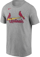 Nolan Arenado St Louis Cardinals Grey Name Number Short Sleeve Player T Shirt