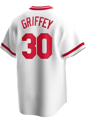 Ken Griffey Jr. Cincinnati Reds Nike Coop Replica Cooperstown Jersey - White