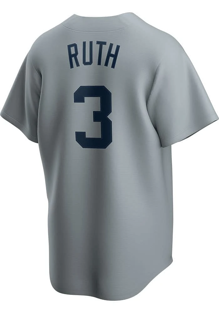 Babe Ruth New York Yankees Nike Throwback Cooperstown Jersey - Grey
