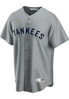 Babe Ruth New York Yankees Nike Throwback Cooperstown Jersey - Grey