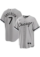Tim Anderson Chicago White Sox Mens Replica Away Jersey - Grey