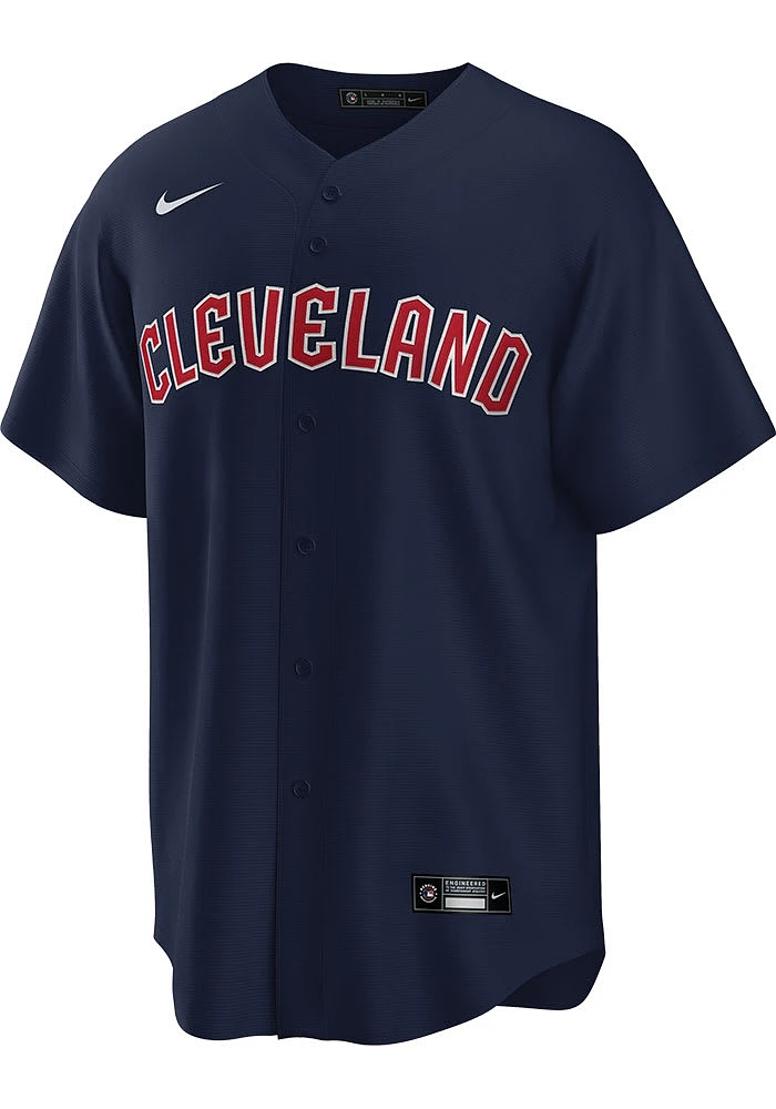 Cleveland Guardians Mens Nike Replica Alt Jersey - Navy Blue
