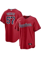 Shane Bieber Cleveland Guardians Mens Replica Alt Jersey - Red