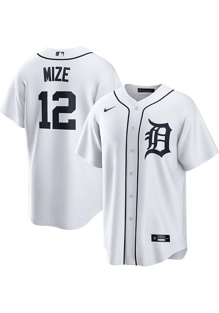 Casey Mize Detroit Tigers Mens Replica Home Jersey - White