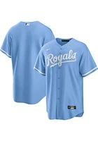 Kansas City Royals Mens Nike Replica Alt Jersey - Light Blue