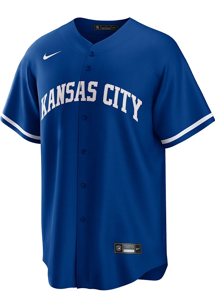 Kansas City Royals Mens Nike Replica Alt Design Jersey - Blue