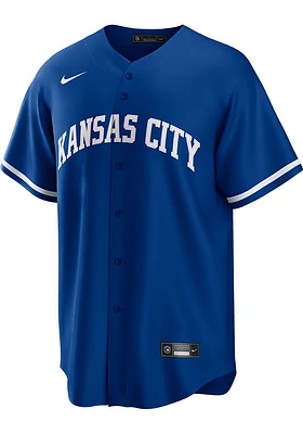 Kansas City Royals Mens Nike Replica Alt Design Jersey - Blue