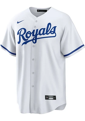 Kansas City Royals Mens Nike Replica Home Jersey - White