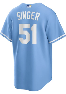 Brady Singer Kansas City Royals Mens Replica Alt Jersey - Light Blue