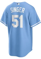 Brady Singer Kansas City Royals Mens Replica Alt Jersey - Light Blue