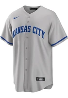 Salvador Perez Kansas City Royals Mens Replica Away Jersey - Grey