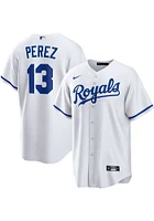 Salvador Perez Kansas City Royals Mens Replica Home Jersey - White