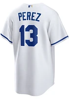 Salvador Perez Kansas City Royals Mens Replica Home Jersey - White