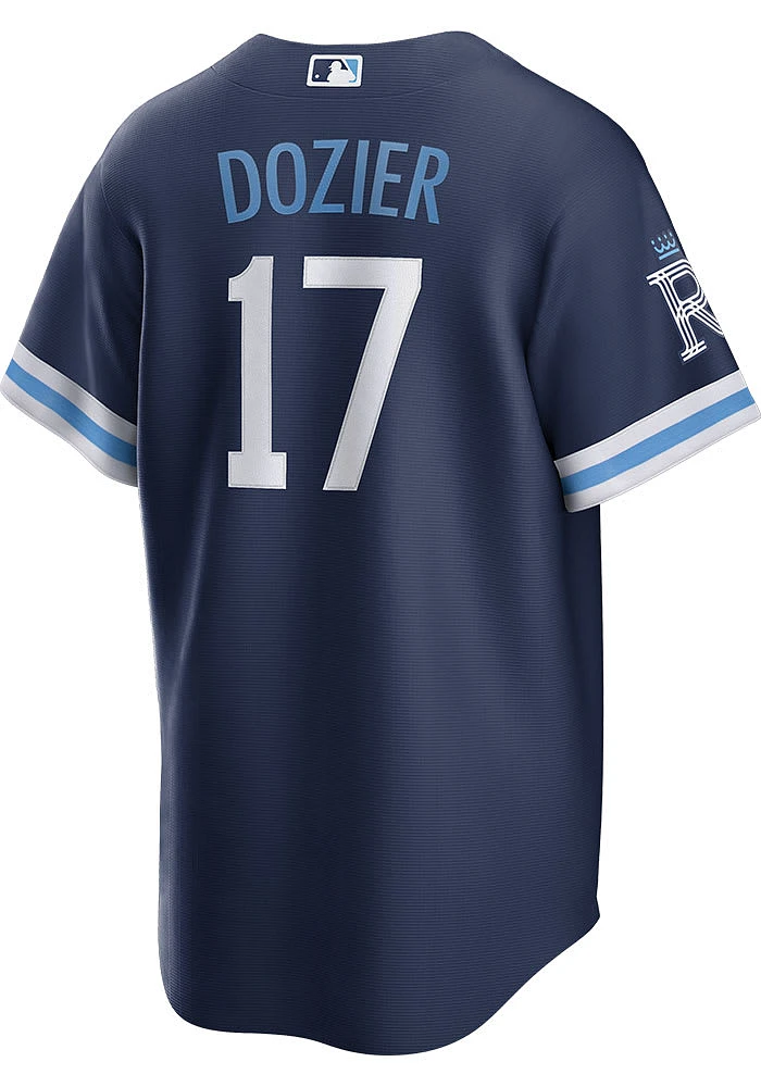 Hunter Dozier Kansas City Royals Mens Replica Connect Jersey - Navy Blue