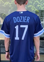Hunter Dozier Kansas City Royals Mens Replica Connect Jersey - Navy Blue