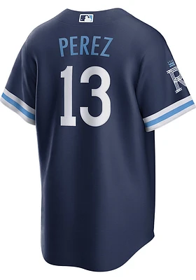 Salvador Perez Kansas City Royals Mens Replica Connect Jersey - Navy Blue