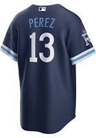 Salvador Perez Kansas City Royals Mens Replica Connect Jersey - Navy Blue