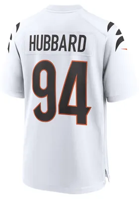 Sam Hubbard  Nike Cincinnati Bengals White Road Football Jersey