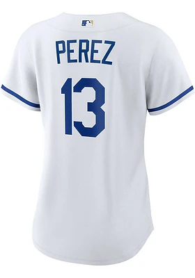 Salvador Perez Kansas City Royals Womens Replica Home Jersey - White