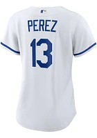 Salvador Perez Kansas City Royals Womens Replica Home Jersey - White