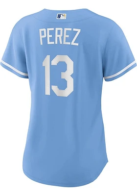 Salvador Perez Kansas City Royals Womens Replica Alternate Jersey - Light Blue