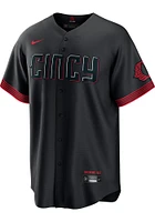 Barry Larkin Cincinnati Reds Mens Replica City Connect Jersey - Black