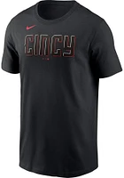 Hunter Greene Cincinnati Reds Black City Connect Short Sleeve Player T Shirt