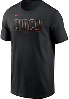 Barry Larkin Cincinnati Reds Black City Connect Short Sleeve Player T Shirt