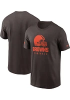 Nike Cleveland Browns Brown Sideline Cotton Short Sleeve T Shirt