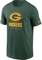 Nike Green Bay Packers Sideline Cotton Short Sleeve T Shirt