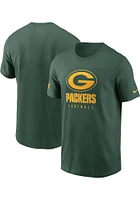 Nike Green Bay Packers Sideline Cotton Short Sleeve T Shirt