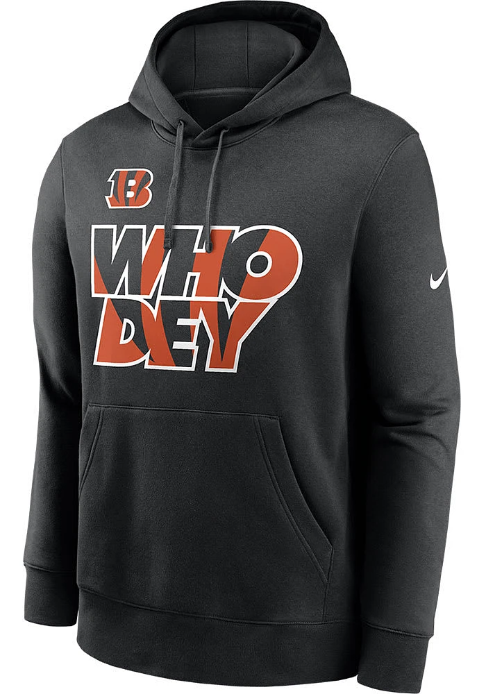 Nike Cincinnati Bengals Mens Black LOCAL GRAPHIC Long Sleeve Hoodie