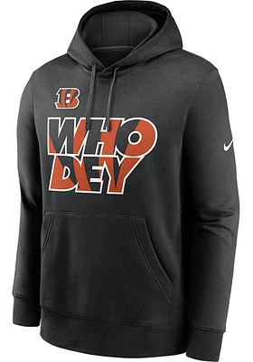 Nike Cincinnati Bengals Mens Black LOCAL GRAPHIC Long Sleeve Hoodie