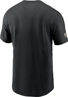 Nike New Orleans Saints Black Sideline Cotton Short Sleeve T Shirt