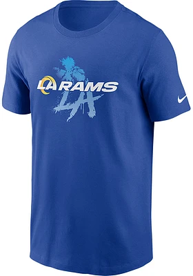Nike Los Angeles Rams Blue Essential Short Sleeve T Shirt