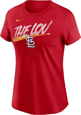 Nike St Louis Cardinals Womens Red Local Pride Short Sleeve T-Shirt