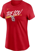 Nike St Louis Cardinals Womens Red Local Pride Short Sleeve T-Shirt