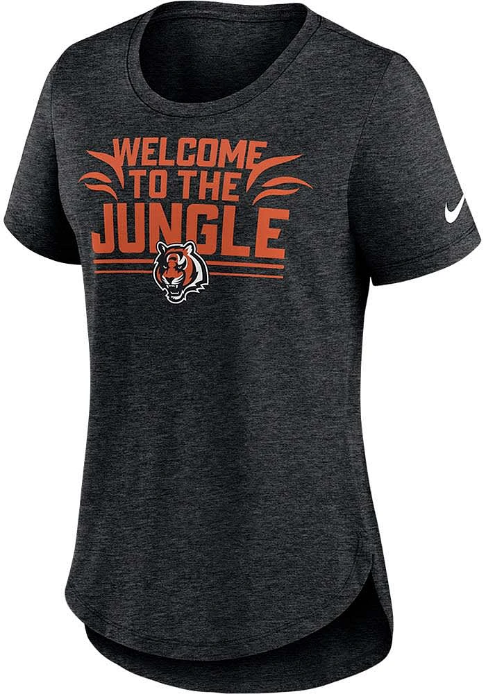 Nike Cincinnati Bengals Womens Black Primetime Short Sleeve T-Shirt